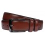 Curea barbati, casual, latime 3.7cm, Maro, piele eco - CK139M