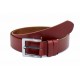 Curea barbati casual din piele naturala bordo CK140BORDO