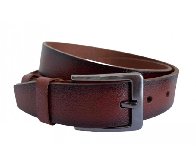 Curea barbati, casual, eleganta, din piele naturala, bordo 3.5cm - CK14M35CM