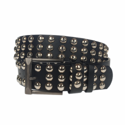 Curea barbati, casual-eleganta, din piele ecologica, latime 4 cm, negru - CK150N