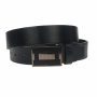 Curea barbati, casual-eleganta, din piele ecologica, latime 3.5 cm, negru - CK158N