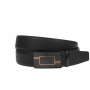 Curea barbati, casual-eleganta, din piele ecologica, latime 3.5 cm, negru - CK163N