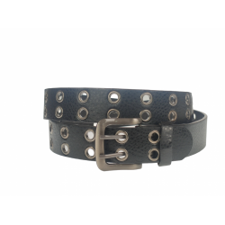 Curea barbati, casual-eleganta, din piele ecologica, latime 3.5 cm, negru - CK164N