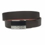 Curea barbati, casual-eleganta, din piele ecologica, latime 3.5 cm, maro - CK168M