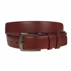 Curea barbati, casual-eleganta, din piele ecologica, latime 3.5 cm, maro - CK171M