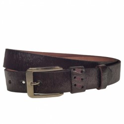 Curea barbati, casual-eleganta, din piele ecologica, latime 3.5 cm, maro - CK175M