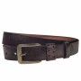 Curea barbati, casual-eleganta, din piele ecologica, latime 3.5 cm, maro - CK175M