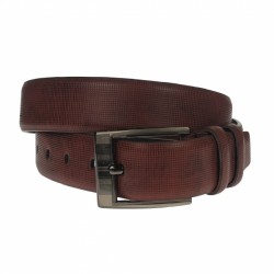 Curea barbati, casual-eleganta, din piele ecologica, latime 3.5 cm, maro - CK176M