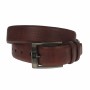 Curea barbati, casual-eleganta, din piele ecologica, latime 3.5 cm, maro - CK176M