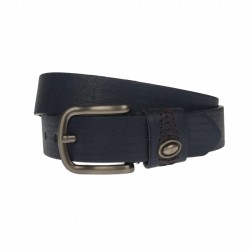 Curea barbati, casual-eleganta, din piele ecologica, latime 3.5 cm, bleumarin - CK187BLM