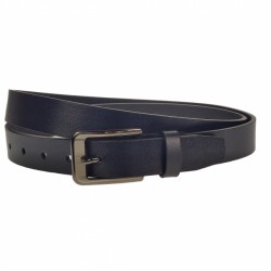 Curea barbati, casual-eleganta, din piele ecologica, latime 2.5 cm, bleumarin - CK190BLM