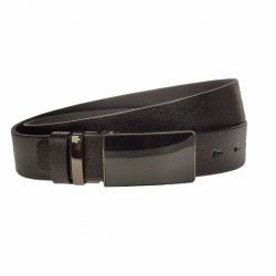 Curea barbati, casual-eleganta, din piele ecologica premium, latime 3.5 cm, negru - CK191N
