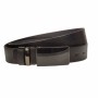 Curea barbati, casual-eleganta, din piele ecologica premium, latime 3.5 cm, negru - CK191N
