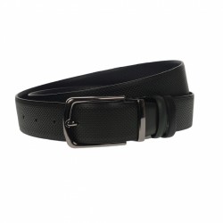 Curea barbati, casual-eleganta, din piele ecologica premium, latime 3.5 cm, negru - CK194N