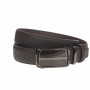 Curea barbati, casual-eleganta, din piele ecologica premium, latime 3.5 cm, maro inchis - CK199M