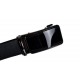 Curea eleganta barbati pentru costum, catarama metalica fara ac, latime 3.5 cm, lungime reglabila, negru - CK216N