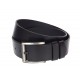 Curea barbati pentru jeans, catarama metalica, latime 4.5 cm, negru, piele naturala - CK219N