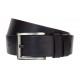 Curea barbati pentru jeans, catarama metalica, latime 4.5 cm, negru, piele naturala - CK219N