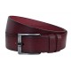 Curea din piele naturala pentru barbati latime 4.5 cm, Bordeaux - CK219VIS