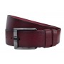 Curea din piele naturala pentru barbati latime 4.5 cm, Bordeaux - CK219VIS