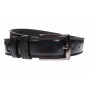 Curea barbati, casual, eleganta, din piele naturala, cusatura, Negru, latime 3.5cm - CK21N35