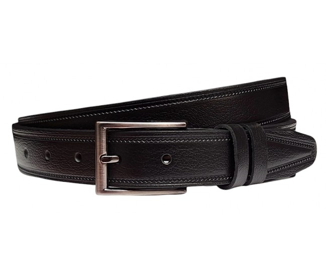 Curea costum barbati eleganta din piele naturala cu latime 3.5 cm CK220N