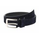 Curea barbati eleganta din piele naturala intoarsa bleumarin 3.5 cm - CK2283BLM