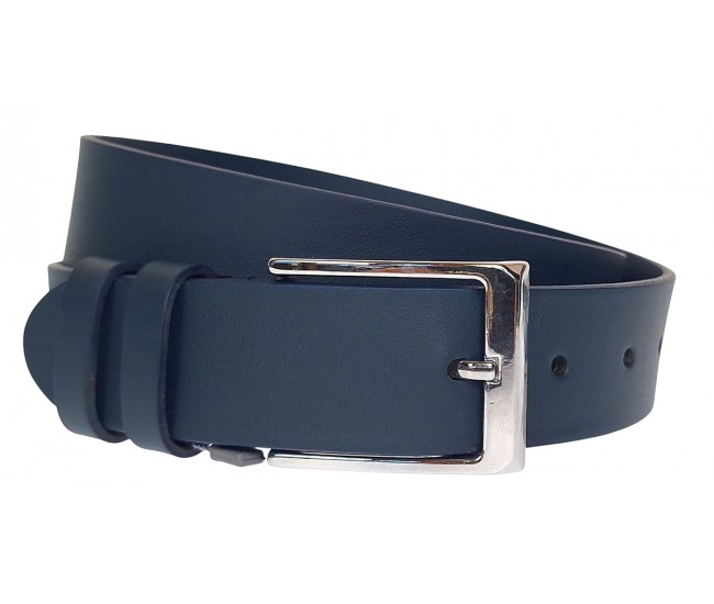 Curea barbati eleganta din piele naturala bleumarin CK238BLUE