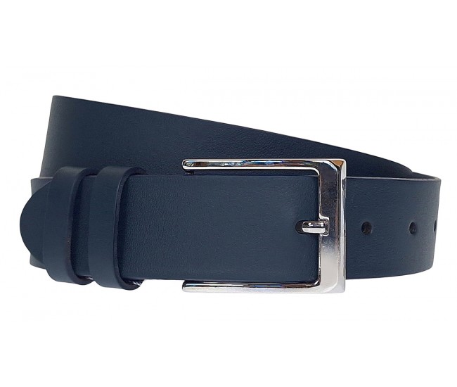 Curea barbati eleganta din piele naturala bleumarin CK238BLUE