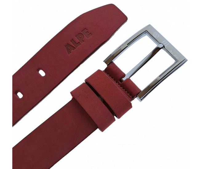 Curea barbati, casual, din piele naturala, BORDO MAT, 4.5cm - CK30BRD