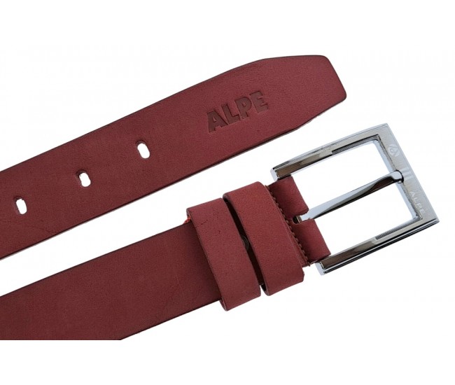 Curea barbati, casual, din piele naturala, BORDO MAT, 4.5cm - CK30BRD