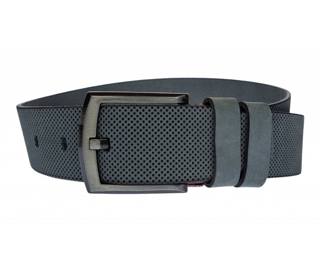Curea barbati, casual, din piele naturala, Gri MAT, 4.5cm - CK32GRI