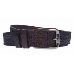 Curea barbati, casual, eleganta, din piele naturala, Maro - CK37MCR