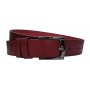 Curea barbati, eleganta, pentru costum, din piele naturala, Bordeaux, 3cm - CK74VIS