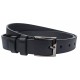 Curea barbati, eleganta, pentru costum, din piele naturala, Negru, 3cm - CK77N