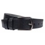 Curea batal barbati, eleganta pentru costum, din piele naturala, Negru, Latime 3.7cm, lungime pana la 180cm - CK87N