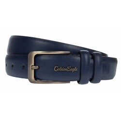 Curea barbati, eleganta, latime 3.8cm, bleumarin, piele eco - CK91BLM