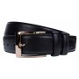 Curea barbati, eleganta pentru costum, latime 3.8cm, negru, piele eco - CK92N