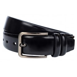 Curea barbati, eleganta pentru costum, latime 3.8cm, negru, piele eco - CK97N