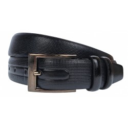 Curea barbati, eleganta pentru costum, latime 3.5cm, negru, piele eco - CK99N