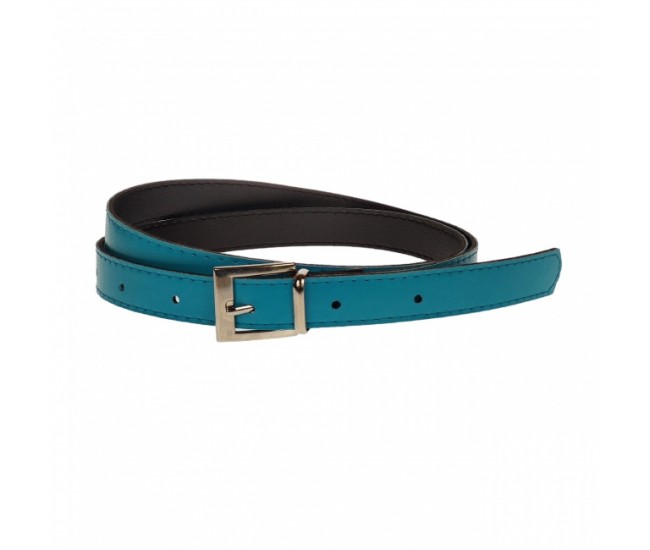 Curea dama, casual-eleganta, din piele ecologica, latime 2 cm, albastru - CKD001