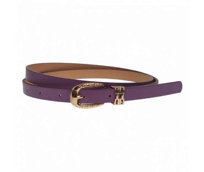 Curea dama, casual-eleganta, din piele ecologica, latime 1.3 cm, violet - CKD007