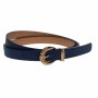 Curea dama, casual-eleganta, din piele ecologica, latime 1.8 cm, albastru - CKD021