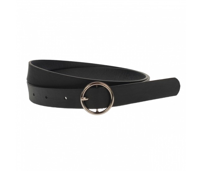 Curea dama, casual-eleganta, din piele ecologica, latime 1.8 cm, negru - CKD026