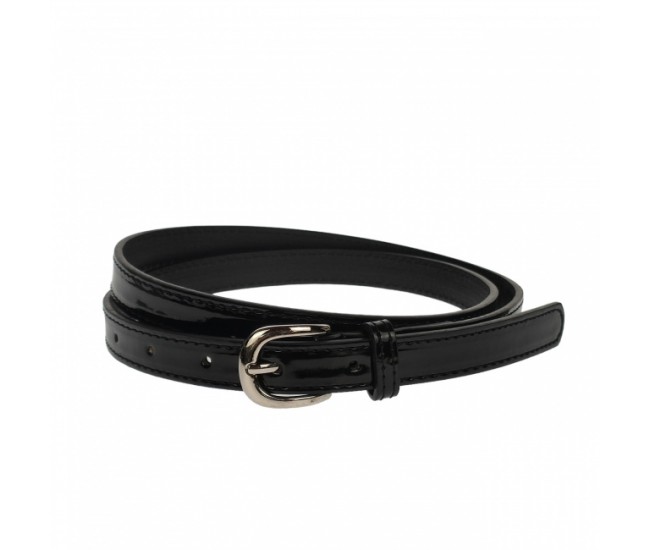 Curea dama, casual-eleganta, din piele ecologica, latime 1.8 cm, negru - CKD029
