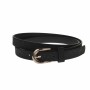 Curea dama, casual-eleganta, din piele ecologica, latime 1.8 cm, negru - CKD032