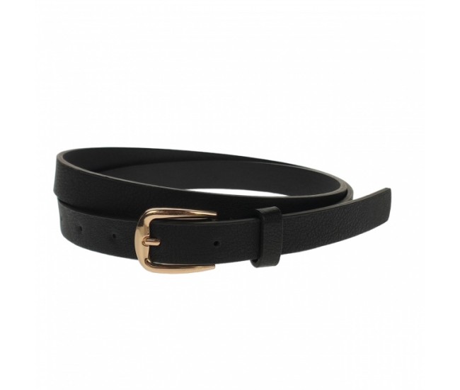 Curea dama, casual-eleganta, din piele ecologica, latime 1.8 cm, negru - CKD034