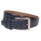 Curea barbati eleganta din piele naturala bleumarin inchis CLK236BL