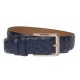 Curea barbati eleganta din piele naturala bleumarin inchis CLK236BL