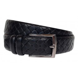 Curea barbati din piele naturala culoare neagra 3.5cm Ciucaleti CLK 236NP